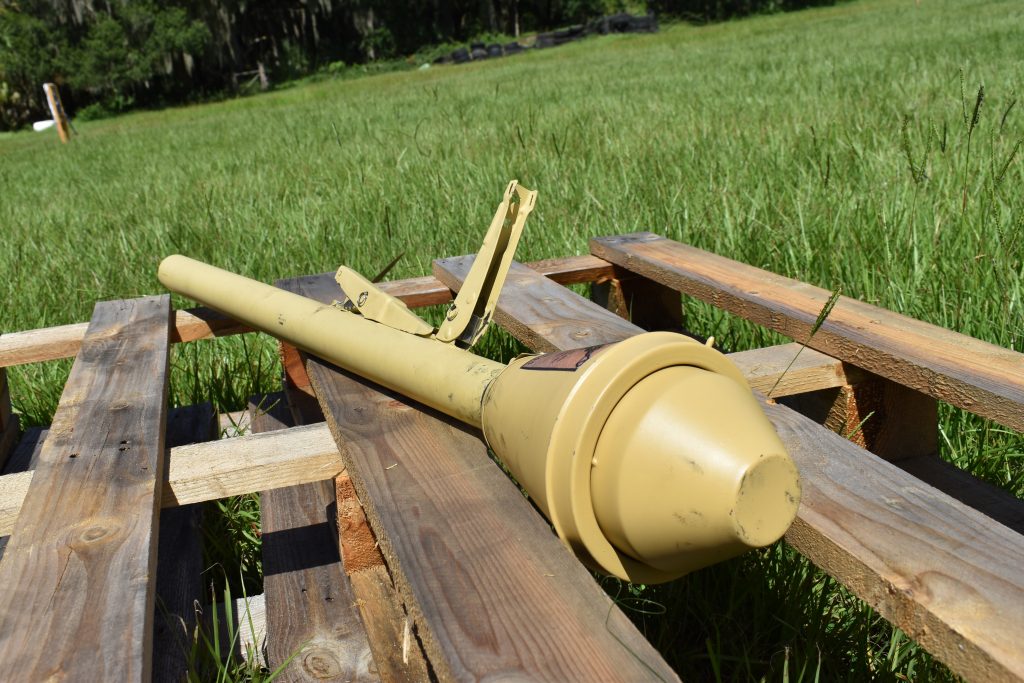 The Panzerfaust on a pallet
