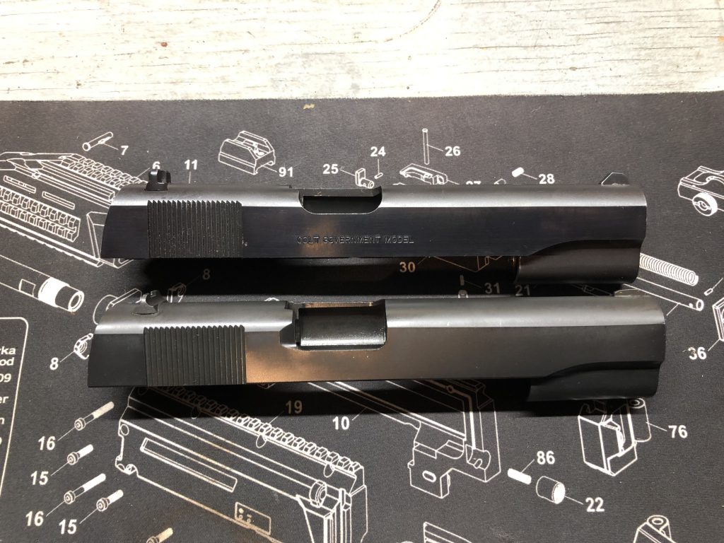 Slide to frame fit a little better on Colt