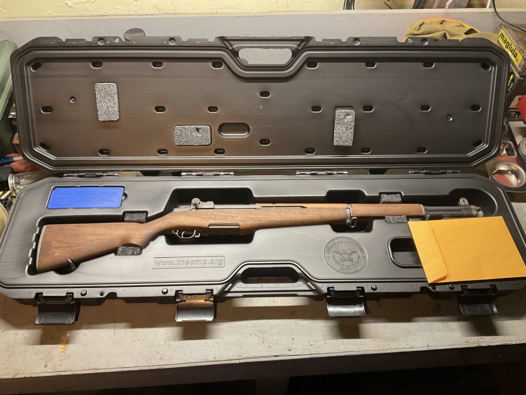 The CMP Expert Grade M1 Garand in its case